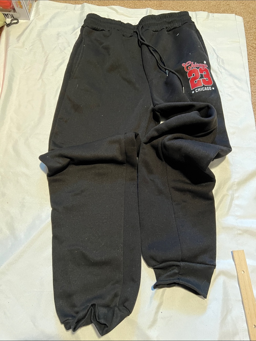 Chicago 23 Black sweatpants and hoodie set #sweats #chicago